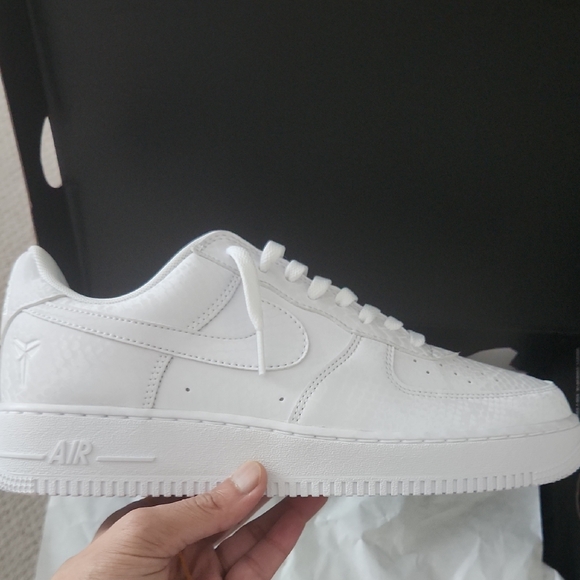 KOBE Nike White Air Force 1 Sneakers